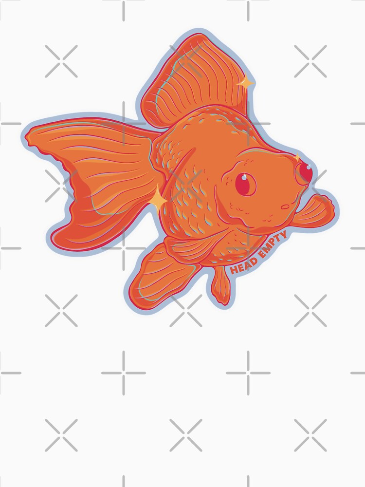 Head Empty Derpy Goldfish Fish by artbygollee
