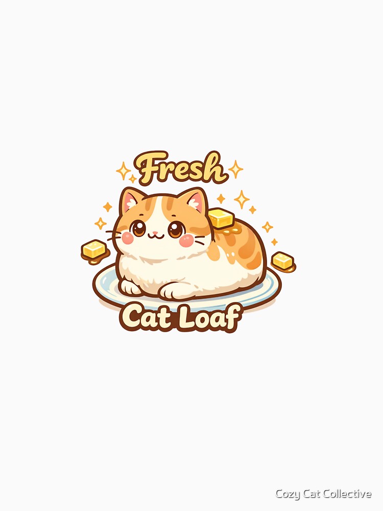 Fresh Cat Loaf – Cute Bread Loaf Kitty Funny Cat Lover Design by Cozy Cat Collective