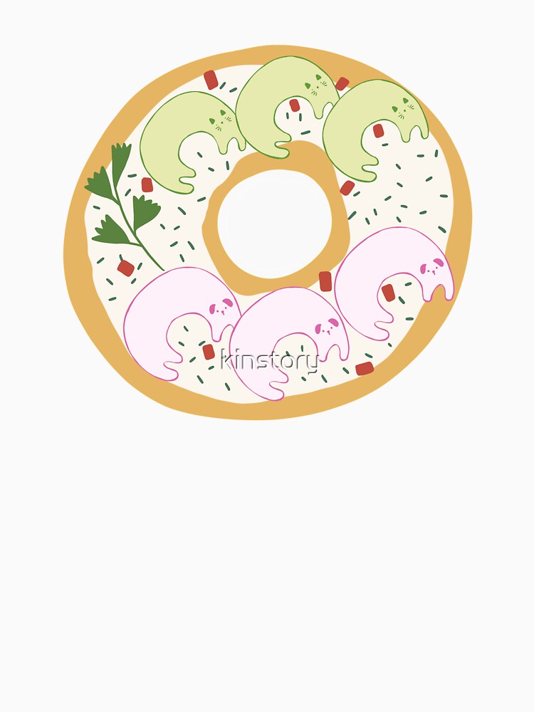 Cats (Cucumber) and Dogs (Radish) Bagel by kinstory