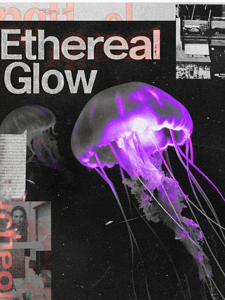 Ethereal Glow: The Bioluminescent Abyss Jellyfish by Raw-Ink