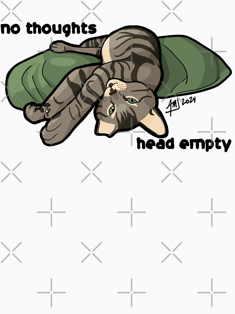no thoughts head empty by Art by Meddy Jurack