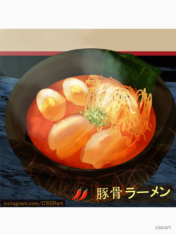 Spicy Tonkotsu Ramen by sukotsuto_art