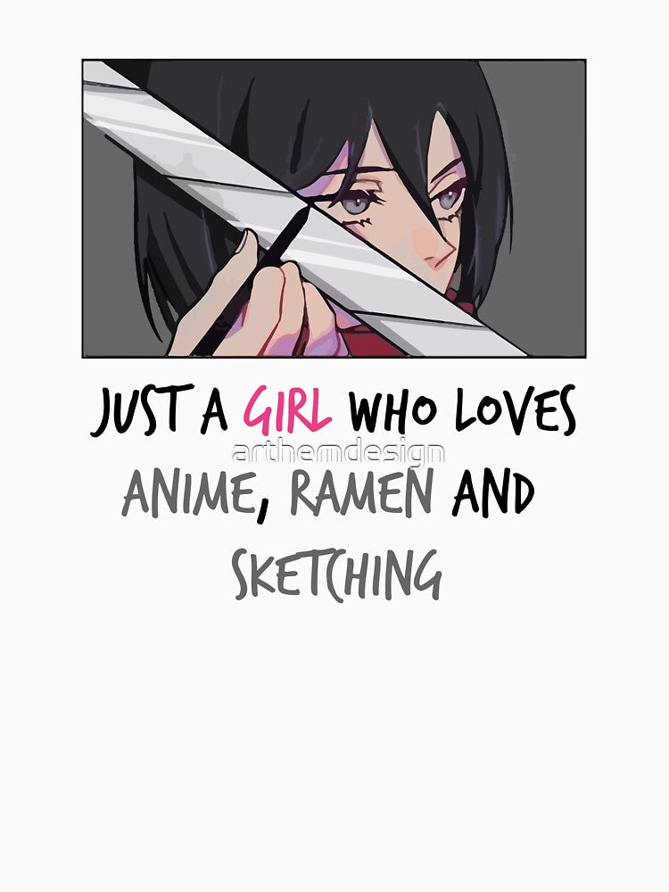 Just A Girl Who Loves Anime Ramen And Sketching Japan Anime by arthemdesign