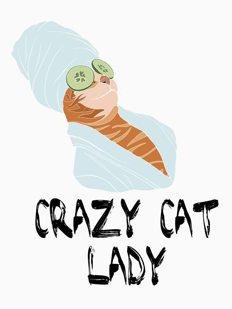 Show off your status as a proud cat mom with our personalized t-shirts. These ladies shirts designs feature the phrase "crazy cat lady" and are perfect for any cat enthusiast. by SERGEY OVCHARUK