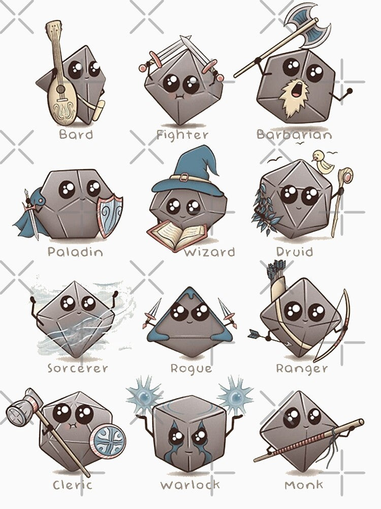 DND - Kawaii Dice by Puddln