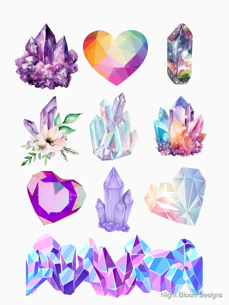 Rainbow holo crystals by Night Bloom Designs