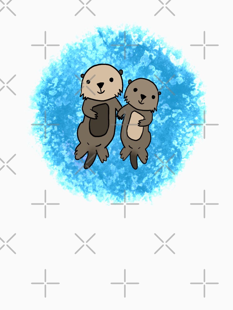 Cute otters holding hands by scorsone81