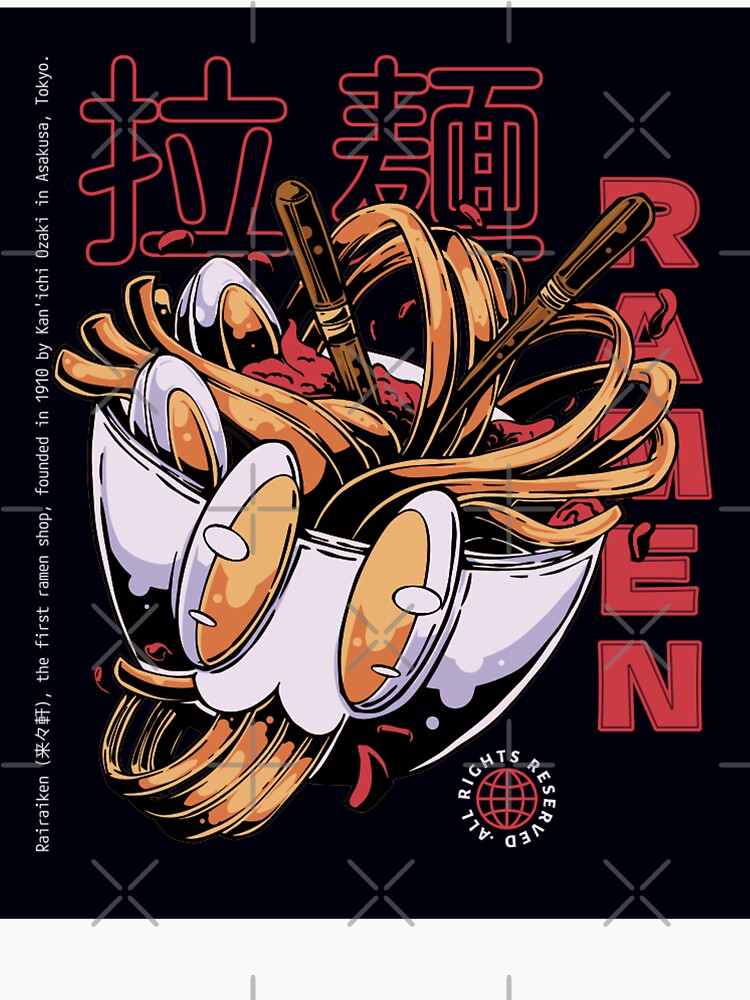 Japanese Ramen Noodles Street Food Art by EliteWear212