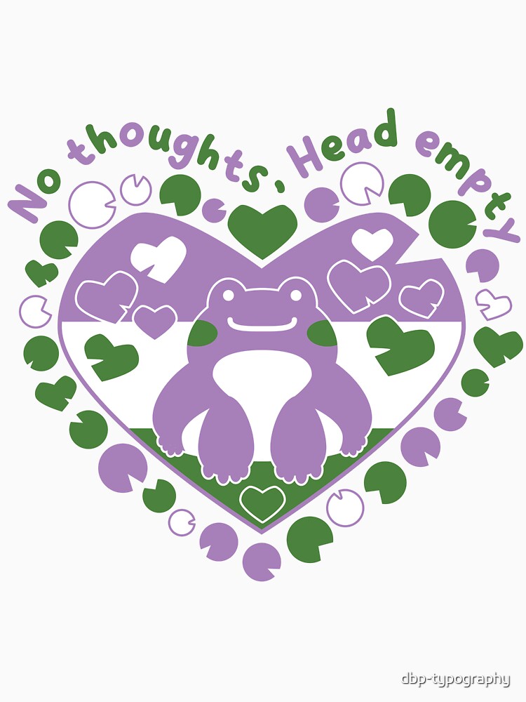 No thoughts, Head empty [genderqueer] by deadbeatprince-typography