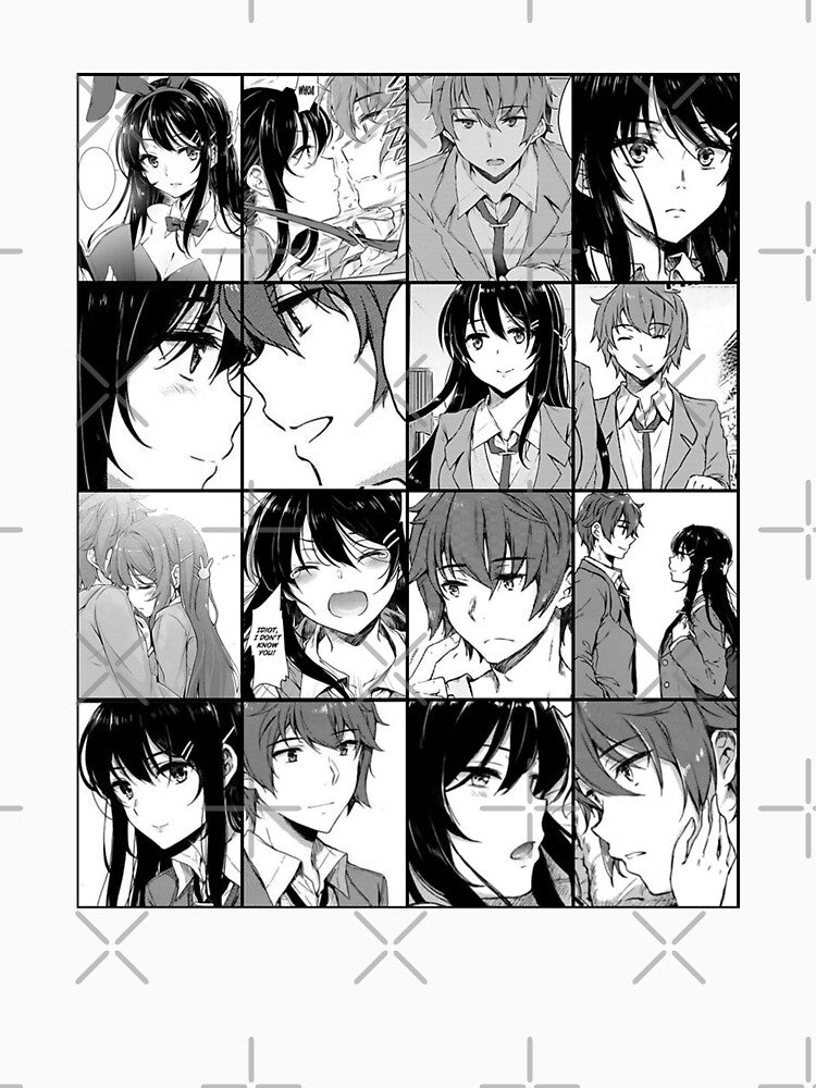 Mai and Sakuta- Bunny girl senpai manga collage by ANGELLINX3