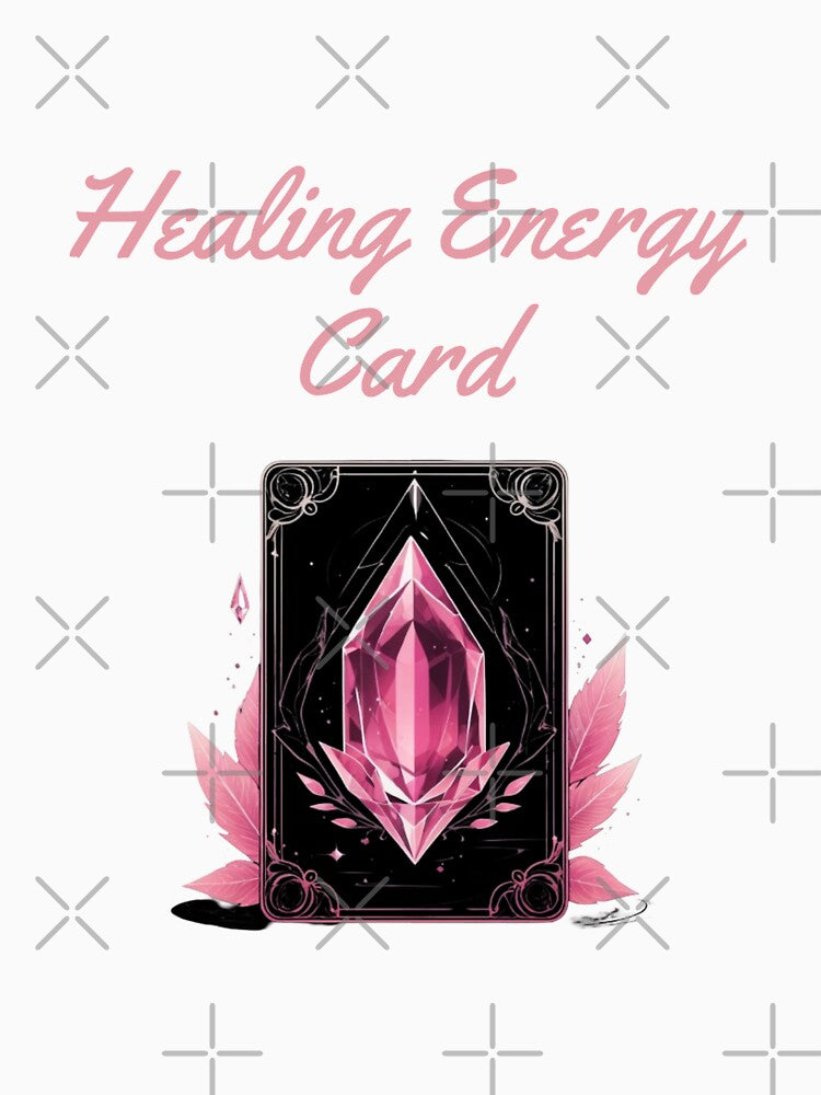 Healing Energy Pink Tourmaline Crystal Card | Stoicism Philosophy by LexaArtworks