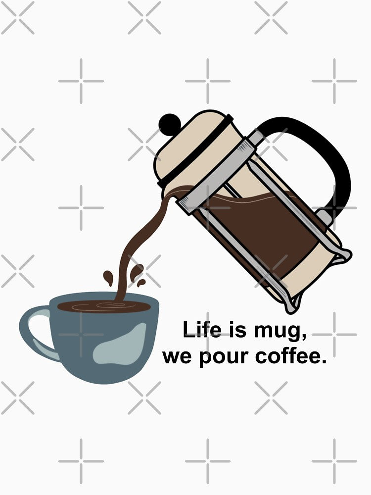 Coffee Mug & French press by IshwariHakari