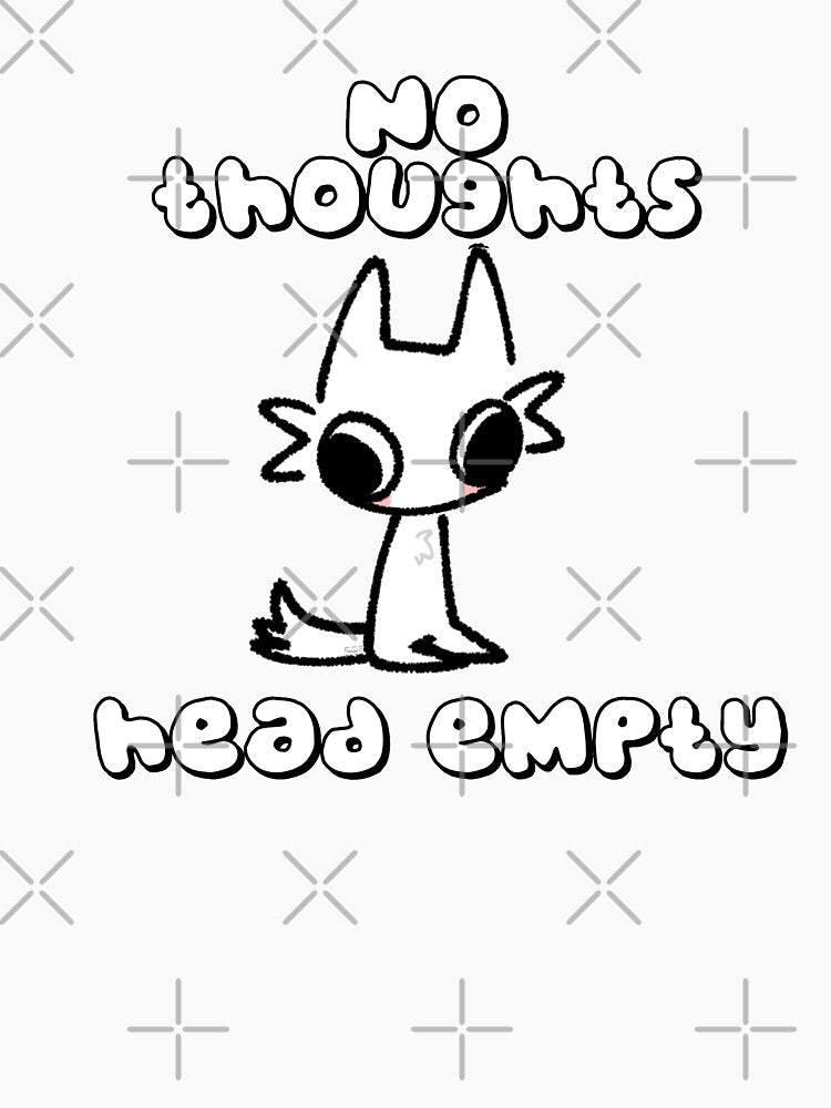 No thoughts, head empty (WHITE BACKGROUND) by tengowashere