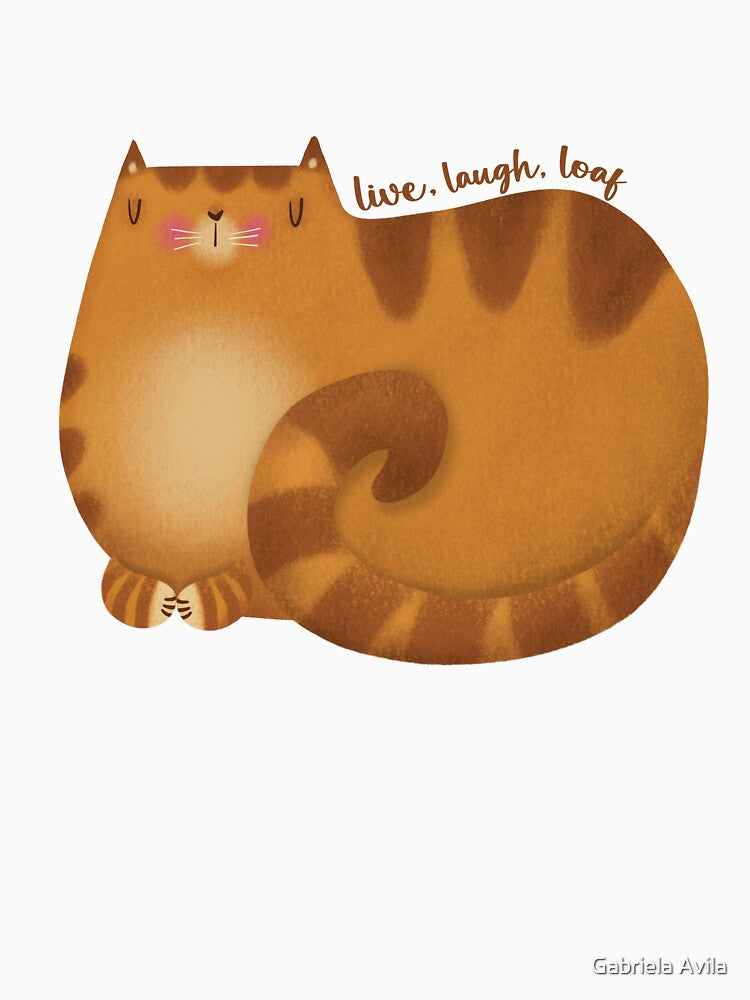 Live, laugh, loaf - Big Orange Cat by poket.piktures