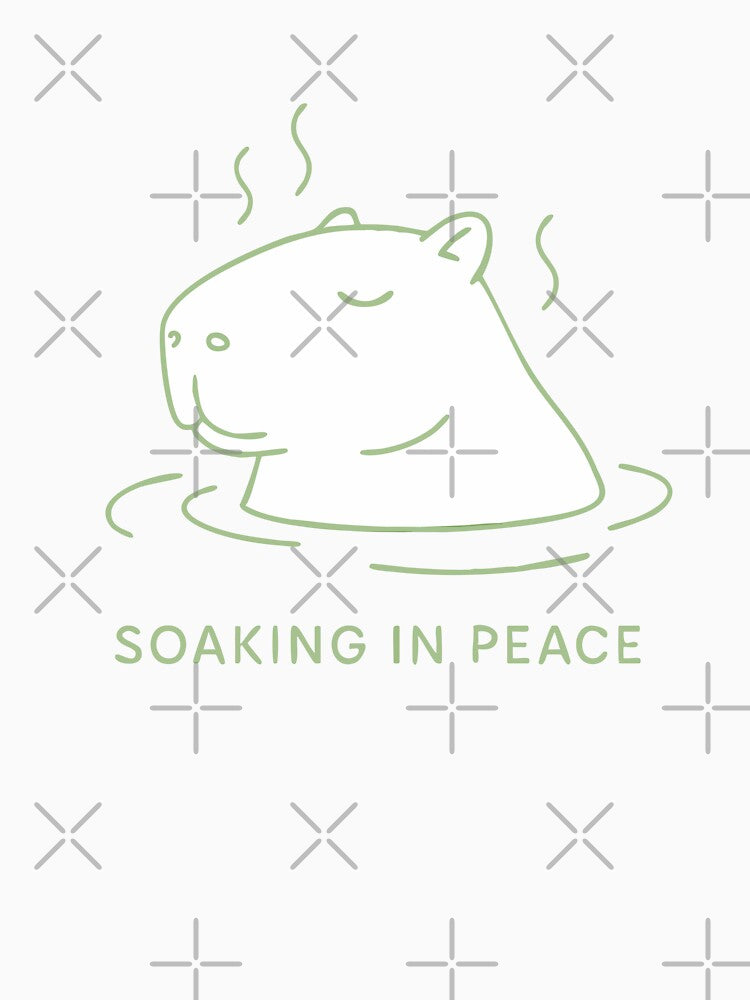 Chill Critter: Capybara Edition – Minimalist Animal Portrait by Cuckoo Parrot