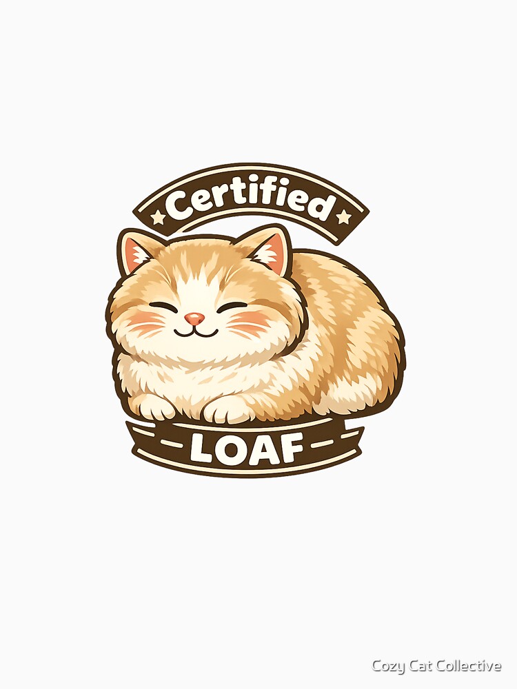 Certified Loaf Cute Cat Shirt – Funny Chubby Cat Meme Tee for Cat Lovers by Cozy Cat Collective