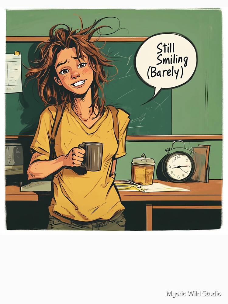Teacher Life: Barely Holding On by Mystic Wild Studio