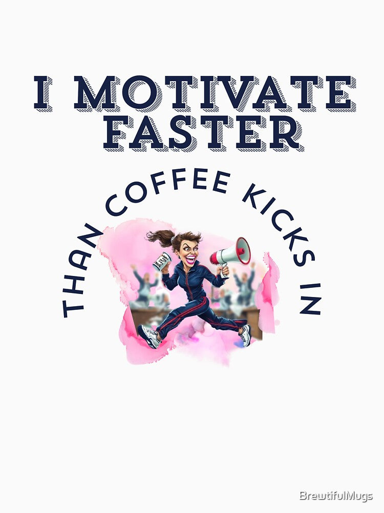 Fueled by Caffeine – Funny Office Shirt for Women on the Go | Coffee-Powered Chaos Leader Tee, boss lady shirt, women’s funny workplace shirt, office humor for women,  funny boss mug by BrewtifulMugs