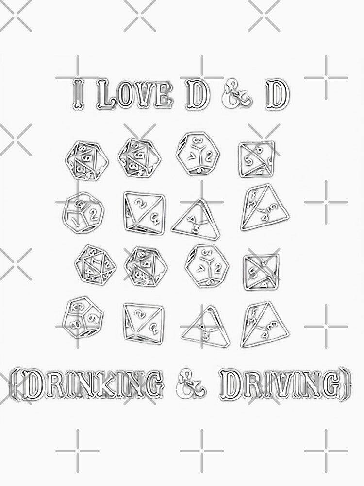 I Love D & D (Drinking and Driving) T-Shirt | Trending Meme Hoodie | Funny Sweatshirt, Dungeons and Dragons Shirt, DnD Sweater by veggdesign