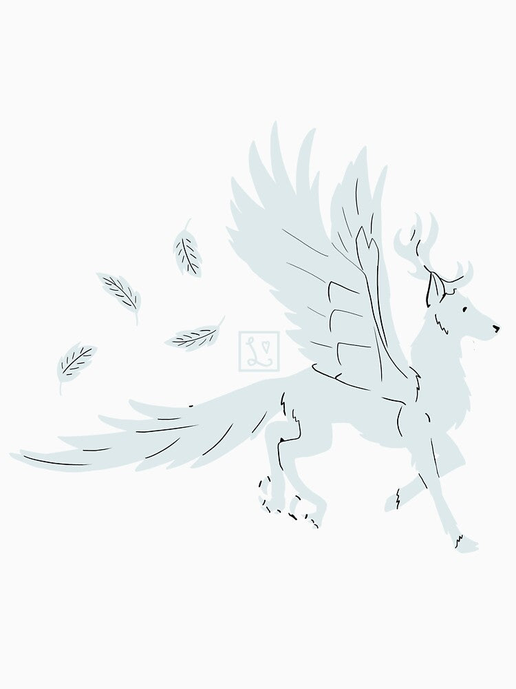 Hlifnir The Peryton by Ironic-Mint