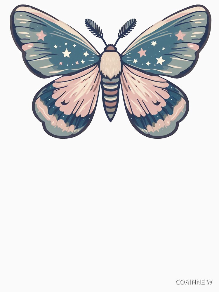 Starry Space Moth by CORINNE W