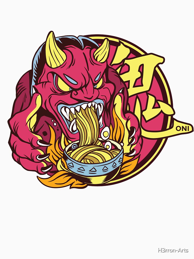 Ramen Eating Oni (demon) by H3rron-Arts