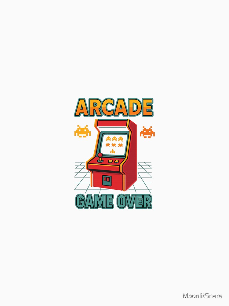Retro Arcade Game Over – Vintage Pixel Art Design by MoonlitSnare