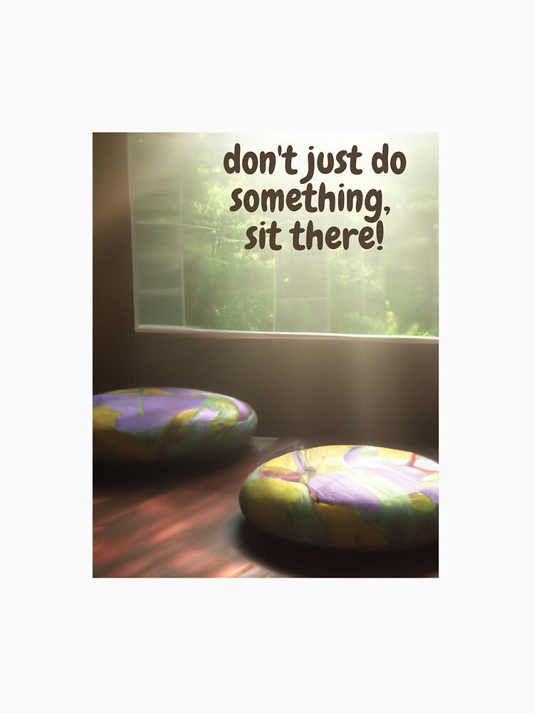 meditation cushion sit there by Lempnstempl