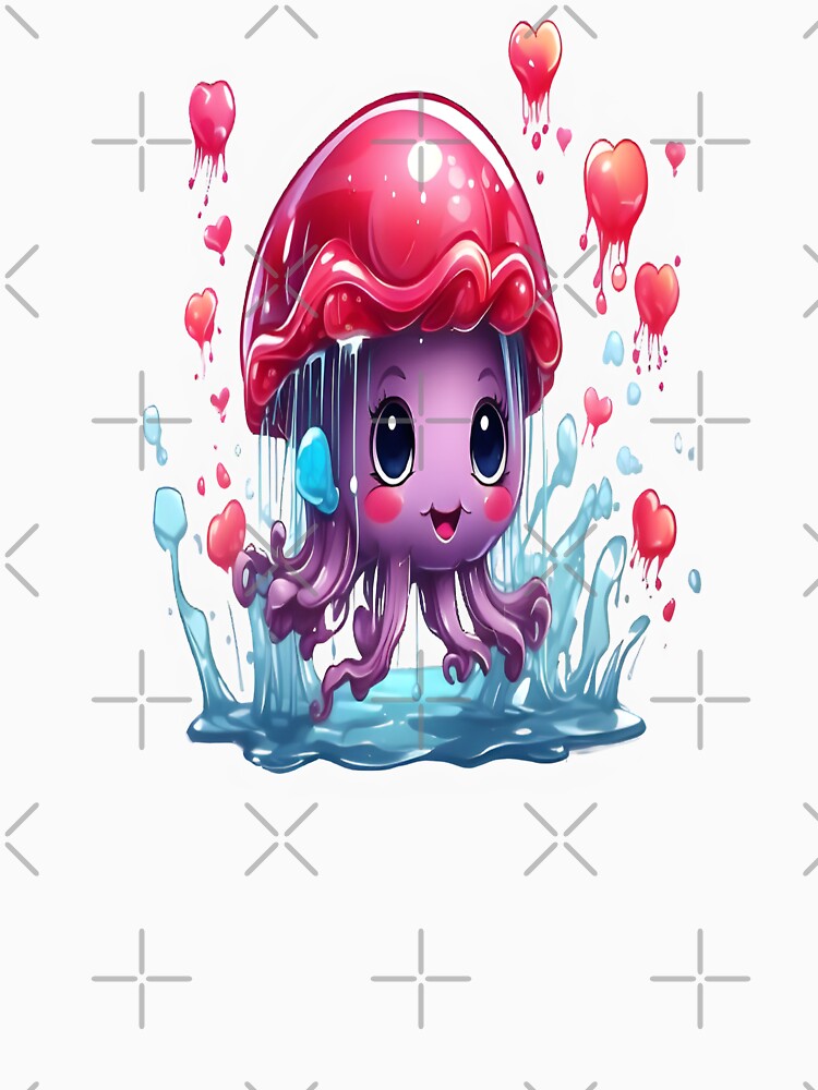 ocean glow, Cute jellyfish. by shoula7art