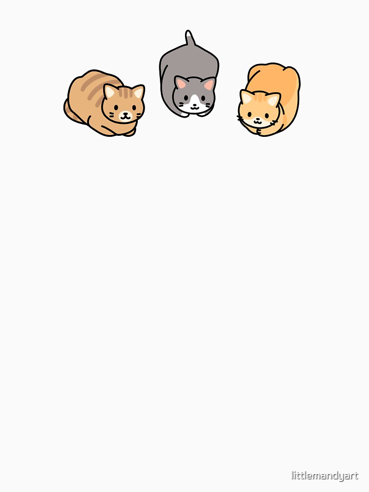 Cute Loafing Cats by littlemandyart