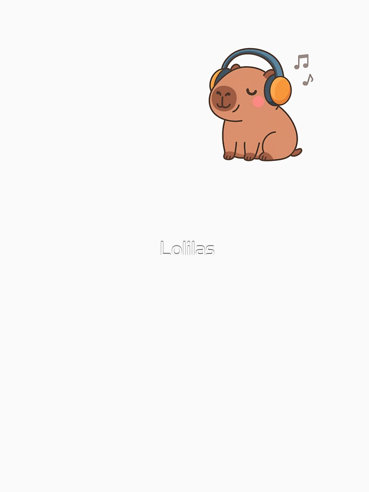 Capybara Music Lover – Kawaii Headphones by Lolilas