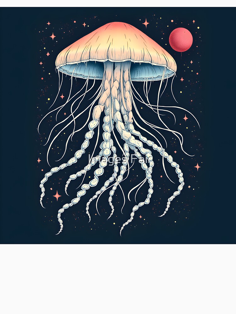 Dreamy Jellyfish: Ethereal Glow by Images Fair