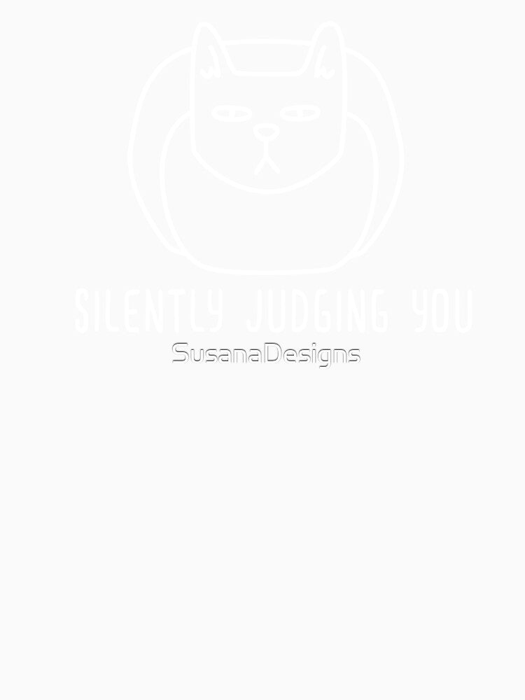 Cat Loaf, Silently Judging you, Cute and funny T-shirt by SusanaDesigns