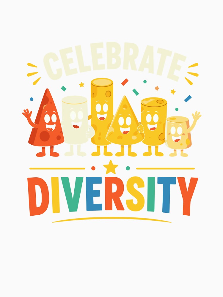 Celebrate Diversity Funny Cheese Lovers Foodie by VibeWear2026