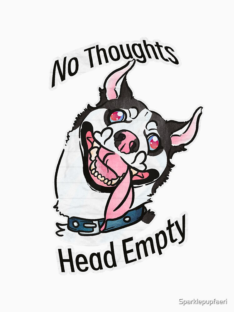 No thoughts head empty husky by Sparklepupfaeri