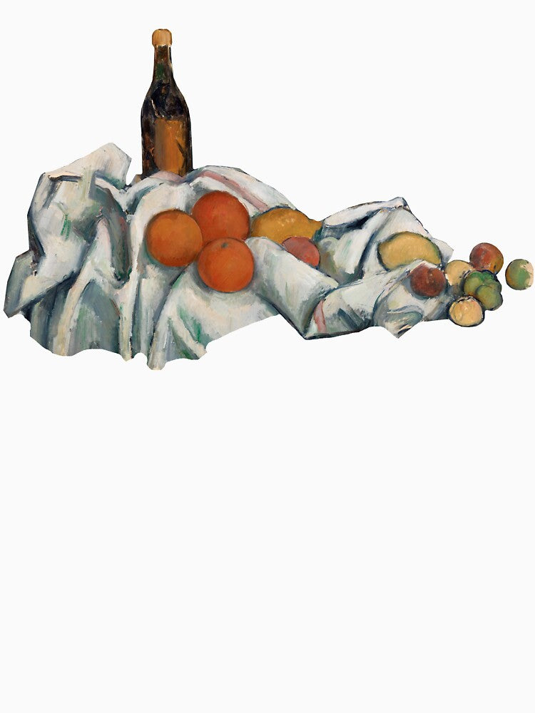Paul Cézanne - Bottle and Fruits by elinaarbidane
