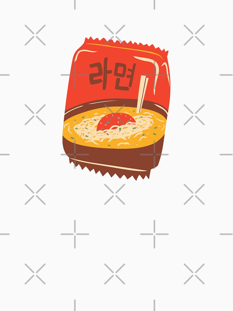 Korean instant noodles packet by citrinesparkles