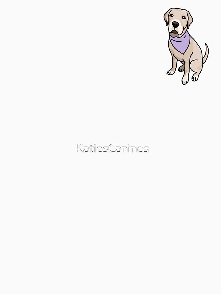 Sitting Yellow Lab by KatiesCanines
