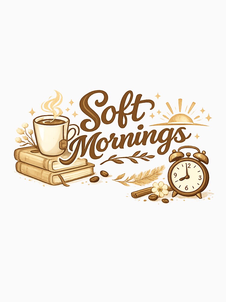 Retro cozy design inspired by soft mornings, warm coffee and peaceful slow living vibes. by BeaVibes