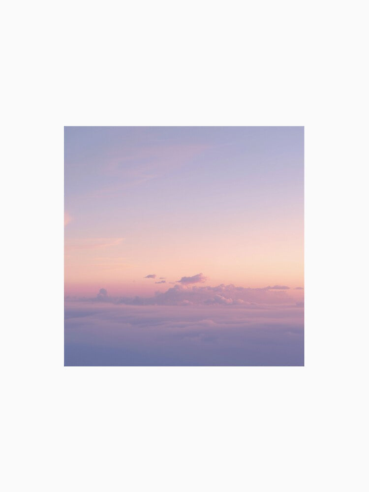 Pastel Sky Serenity – Calm Sunset Cloud Art by CosmicQuietStudio