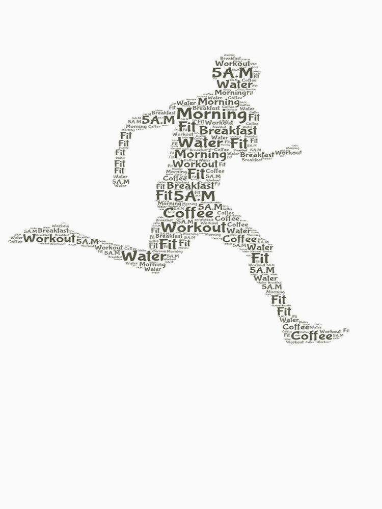 Morning coffee workout Fitness by KemetArtCo