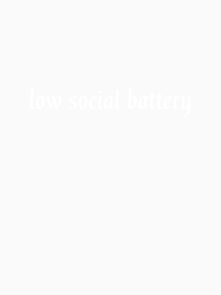 low social battery (white outline) by Hi-kari