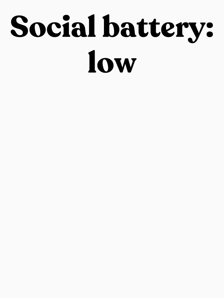 Social batttery: low by Cyber Warrior