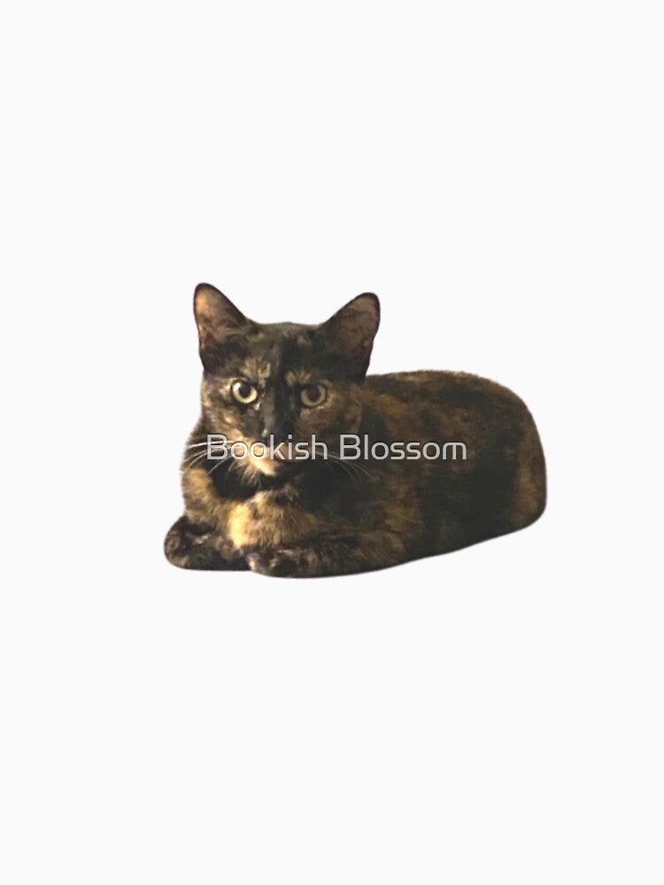 Tortie Cat Loaf by Bookish Blossom
