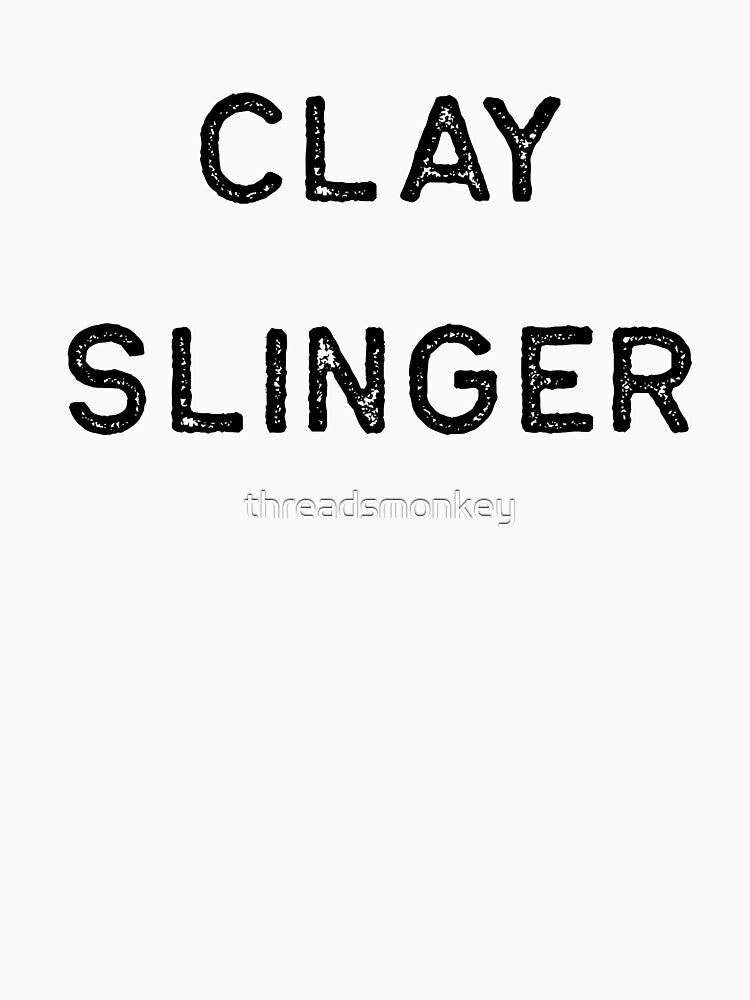 Pottery Design Clay Slinger Dark Clay Ceramics Artist Clay Funny Gift by threadsmonkey