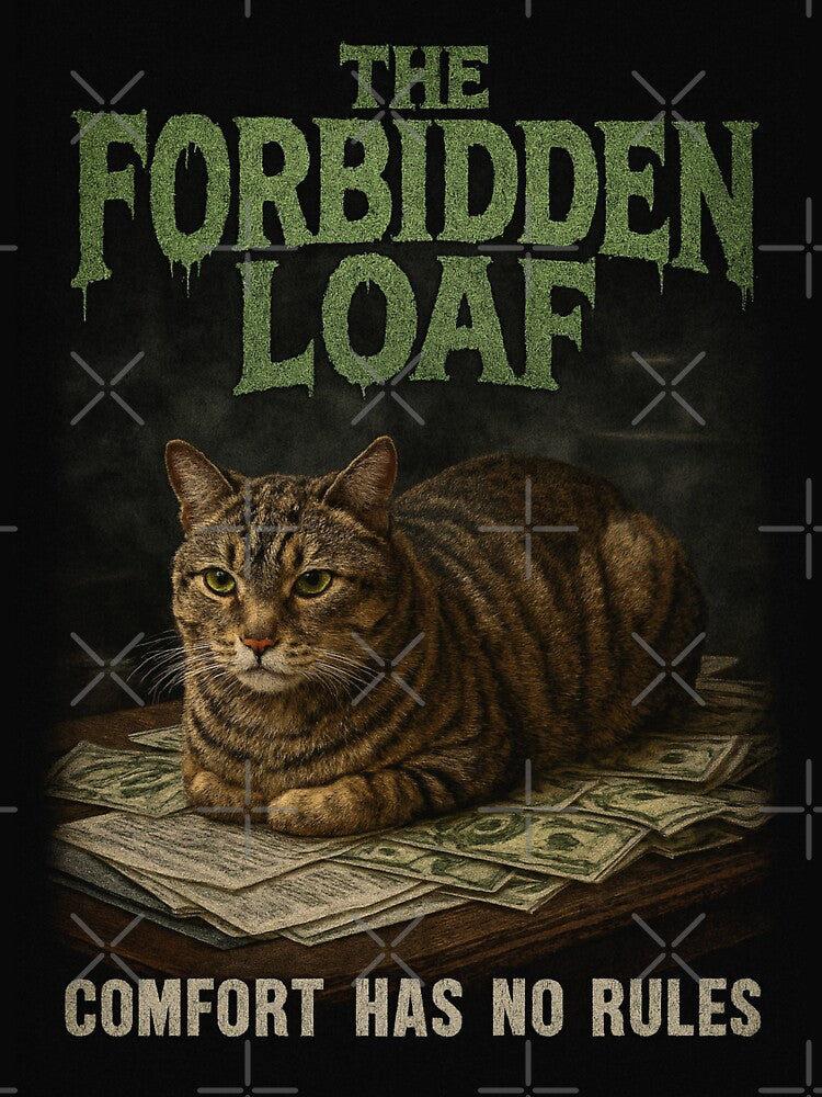The Forbidden Loaf Funny Cat 90s Bootleg Rap Tee by catastrocat