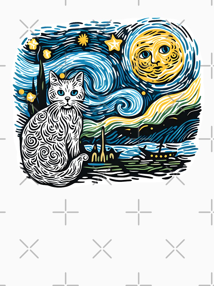 Cat and Moon by ArisaHong