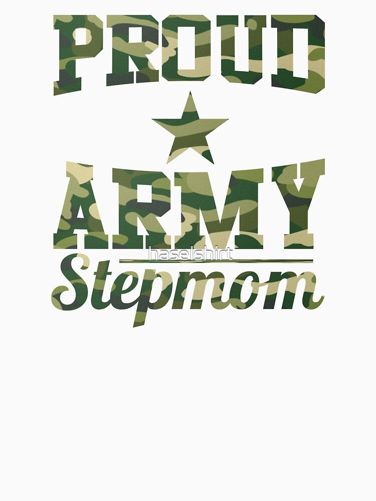 Proud Army Stepmom Army Mom Womens Mothers Day by haselshirt