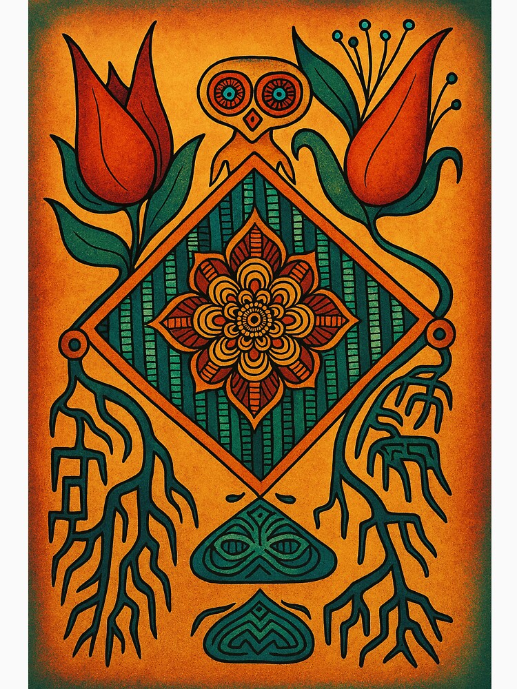 Flower Root Mandala by ArtOfMeowtin