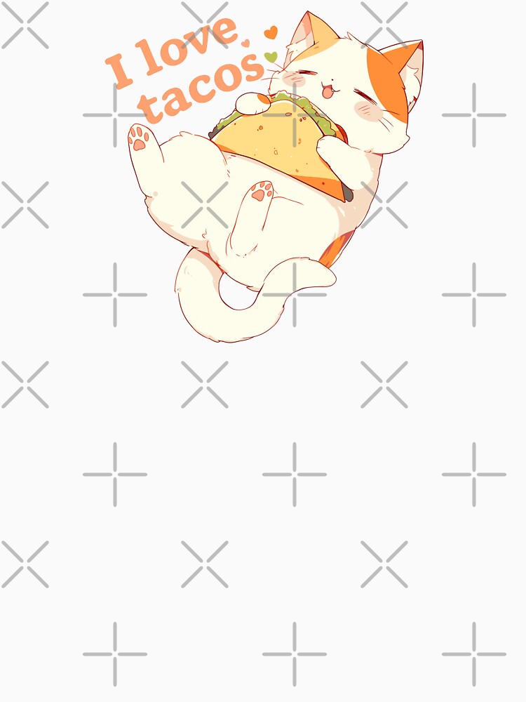 Cat I love tacos by myanko